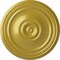 Ekena Millwork Reece Ceiling Medallion (Fits Canopies up to 6 3/4"), Hand-Painted Rich Gold, 21"OD x 1 1/4"P CM21RERGS - alternate 1